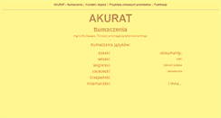 Desktop Screenshot of akurat.bystrzyca.pl