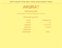 Tablet Screenshot of akurat.bystrzyca.pl