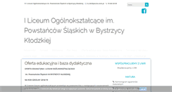 Desktop Screenshot of liceum.bystrzyca.eu