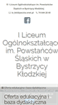 Mobile Screenshot of liceum.bystrzyca.eu