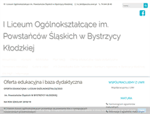 Tablet Screenshot of liceum.bystrzyca.eu